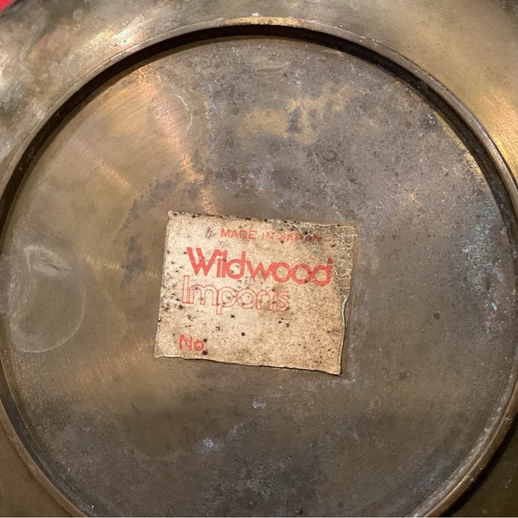 Vintage Brass / Bronze Made in Japan Dragon & Flower Designed Tray, Plate, Rare - Picture 5 of 8